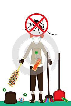Aedes Albopictus prevent poster photo