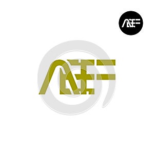 AEF Logo Letter Monogram Design