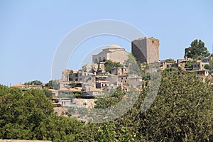 Aegean area - Assos Castle, Aegean sea landscape from Behramkale photo