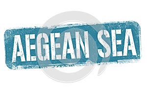 Aegean sea sign or stamp