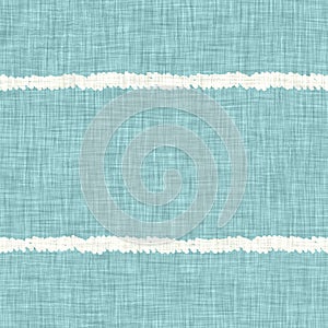 Aegean teal liner stripe patterned linen texture background. Summer coastal living style home decor fabric effect. Sea