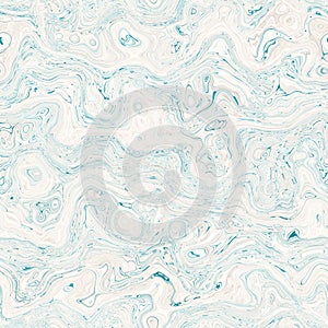 Aegean teal mottled swirl marble nautical texture background. Summer coastal living style home decor. Liquid fluid blue