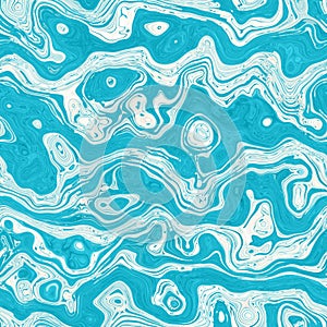 Aegean teal mottled swirl marble nautical texture background. Summer coastal living style home decor. Liquid fluid blue