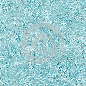 Aegean teal mottled swirl marble nautical texture background. Summer coastal living style home decor. Liquid fluid blue