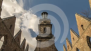 The Aegidien Church in Hanover, Germany. Time lapse.