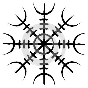 Aegishjalmur Symbol Mythology Odin Vikings