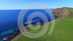 Aeial view of pristine Australian coastline