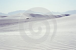 Aeolian White Sand Gypsum Dunes of White Sands National Park