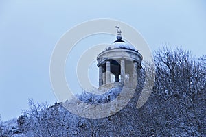 Aeolus Harp on Mashuk mountain in the winter. Pyatigorsk Landmarks And Monuments