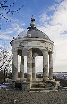 Aeolus Harp on Mashuk mountain in the winter. Pyatigorsk Landmarks And Monuments