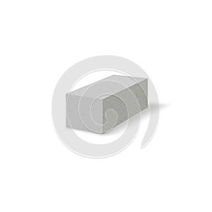 Aerated autoclaved concrete block. Isolated Foam concrete on pallets. vector illustration.