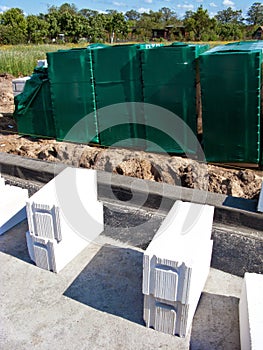 Aerated concrete blocks