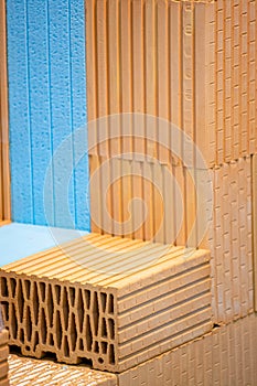 Aerated concrete blocks and foam insulation