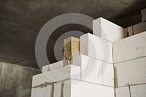 Aerated lightweight gypsum building concrete blocks