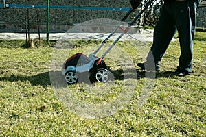 Aeration with a scarifier.