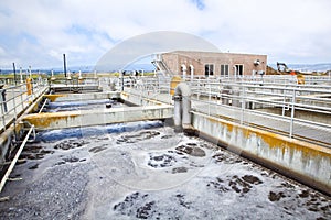 Aeration Stage at a Wastewater Treatment Plant photo