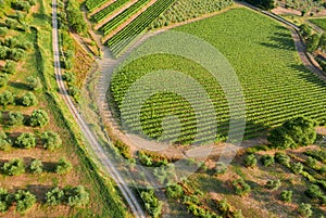 Aereal view chianti