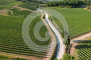 Aereal view chianti