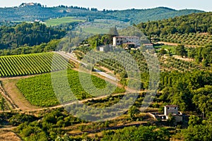 Aereal view chianti