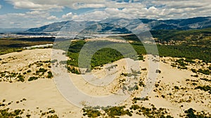 Aereal view of an untouched Patara Beach in Antalya, Turkey