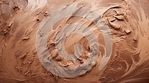 Aerial Abstractions: Chocolate Whipped Up - High Detailed Monochromatic Palette