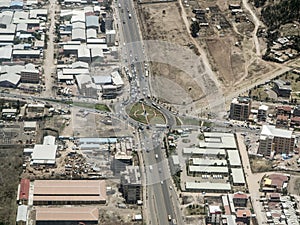 Aerial of Addis Ababa, Ethiopia photo