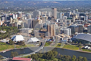 Aerial adelaide city