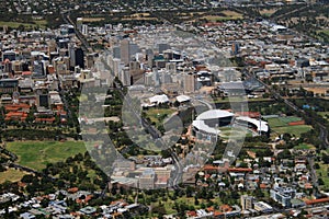 Aerial adelaide city