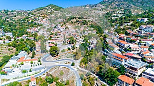 Aerial Agros village, Limassol, Cyprus