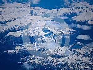 Aerial Of The Alps