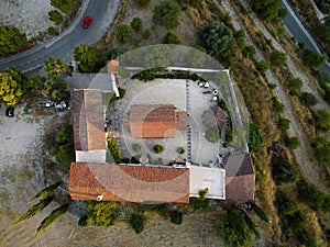 Aerial Archangel Michael monastery, Monagri