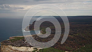 Aerial Australia Sydney Royal National Park Wattamolla Beach April 2018 Overcast Sunny Day 30mm 4K Inspire 2 Prores