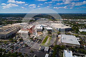 Aerial drone image of Aventura Mall Florida