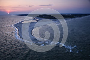 Aerial of beach.