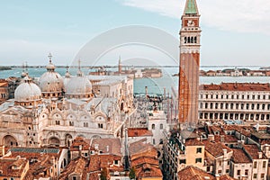 Beautiful view over San Marco square in Venice