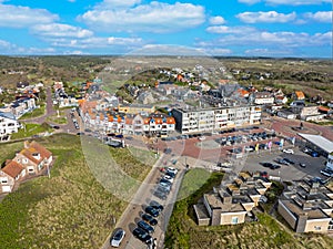 Aerial from Bergen aan Zee in the Netherlands