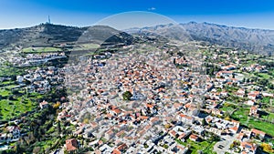 Aerial Pano Lefkara, Larnaca, Cyprus photo