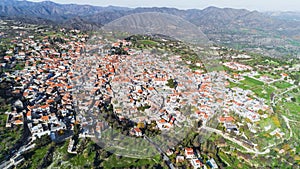 Aerial Pano Lefkara, Larnaca, Cyprus photo