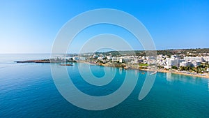 Aerial Sunrise beach, Protaras, Cyprus photo