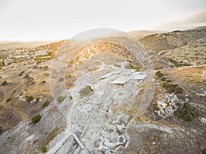 Aerial Choirokoitia, Larnaca, Cyprus