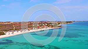 Aerial from Boca Catalina on Aruba island