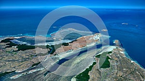 Aerial: Buccaneer Archipeligo of islands in the Kimberleys
