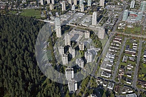 Aerial Burnaby, BC, Canada