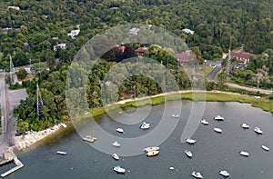 Aerial at Chatham, Cape Cod Showing the Chatham Marconi Maritime Center