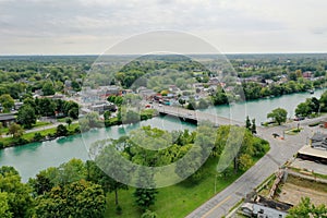 Aerial of Chippewa, Ontario, Canada
