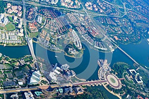 Aerial cityscape, Malaysia