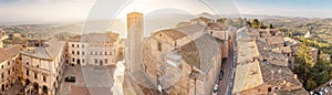 Cityscape view of the Old Tuscany town of Montepulciano, Italy