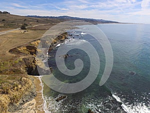 Aerial Coastal Images taken along a stretch of California& x27;s Pacific Coast Hwy.  From San Francisco to Big Sur.