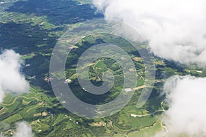 Aerial Countryside Farms