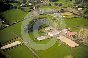 Aerial countryside panorama